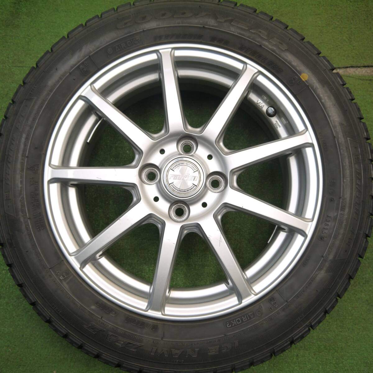キレイ★スタッドレス 175/65R15 グッドイヤー アイスナビ ZEA2 ravrion ラブリオン 15インチ PCD100/4H★5040808Hス