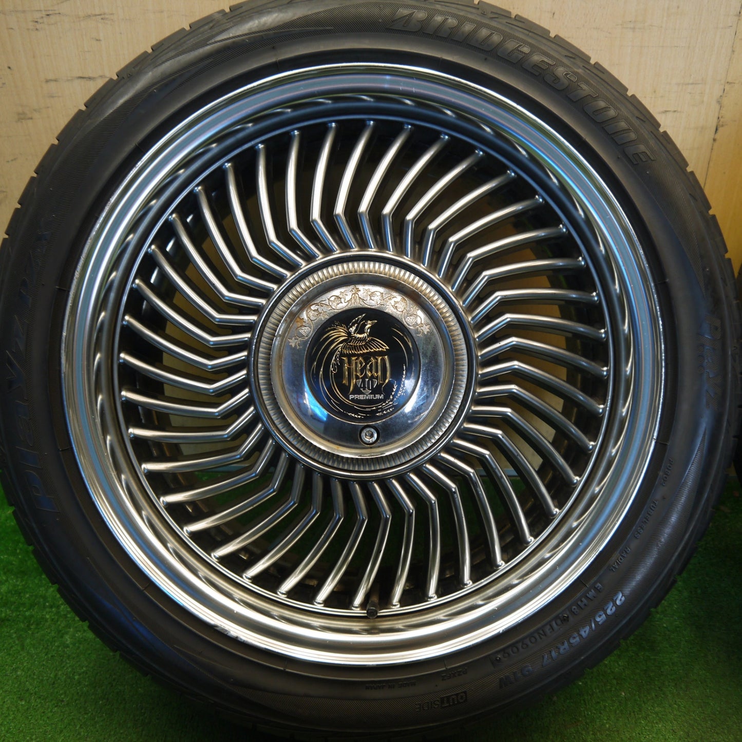 4本価格★CARVING HeaD 40 PREMIUM 225/45R17 ブリヂストン プレイズ PZ-X カービング ヘッド プレミアム 17インチ PCD100/4H 5H マルチ★6041402Hノ