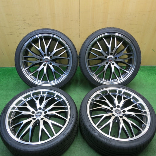 バリ溝！22年！9分★LOXARNY MULTI FORCHETTAⅡ 245/35R20 ミネルバ ラジアル F205 ロクサーニ マルチフォルケッタ2 20インチ PCD114.3/5H★5050702AKノ