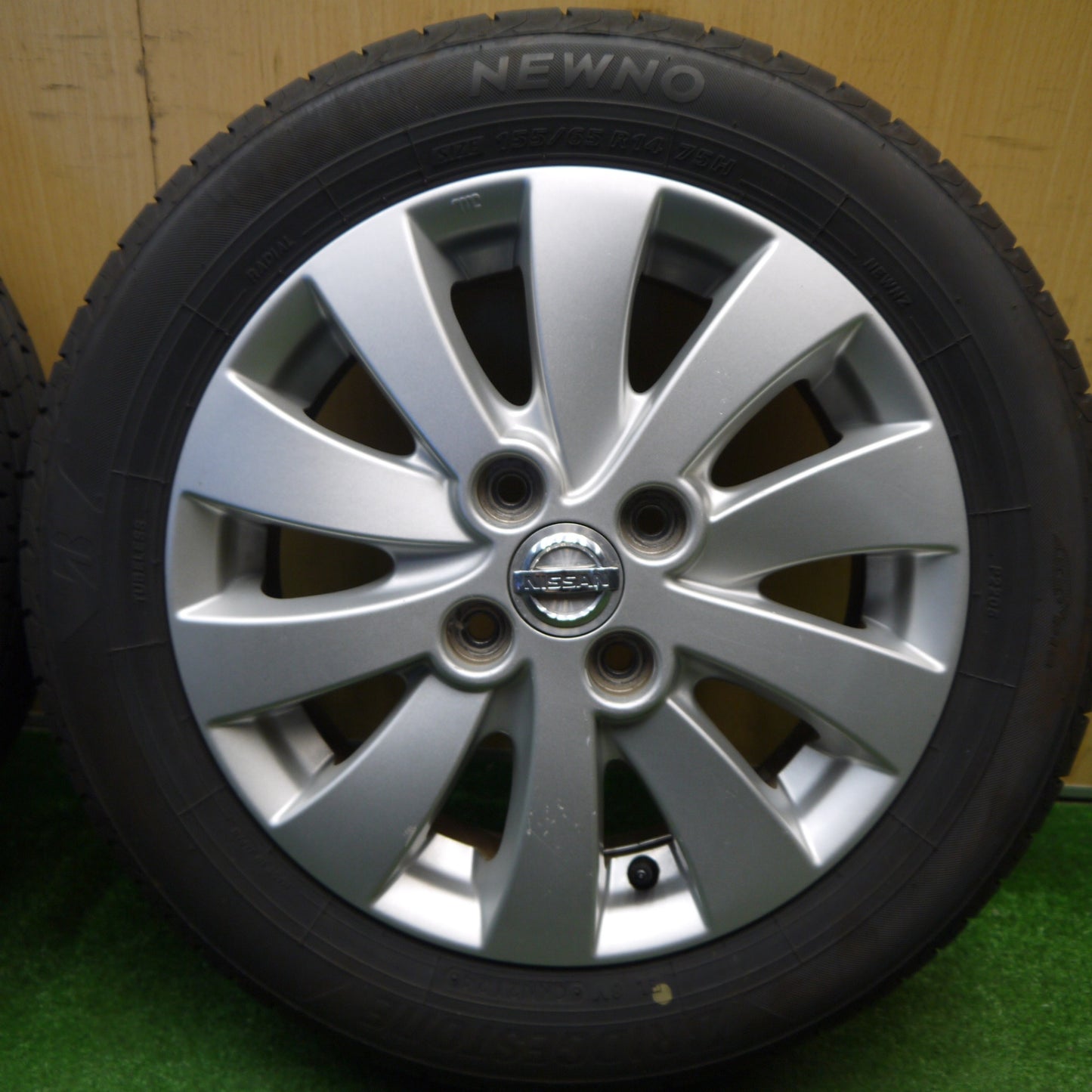 4本価格！24年★日産 モコ 純正 155/65R14 ブリヂストン NEWNO ニューノ 14インチ MOCO PCD100/4H★6030905Hノ