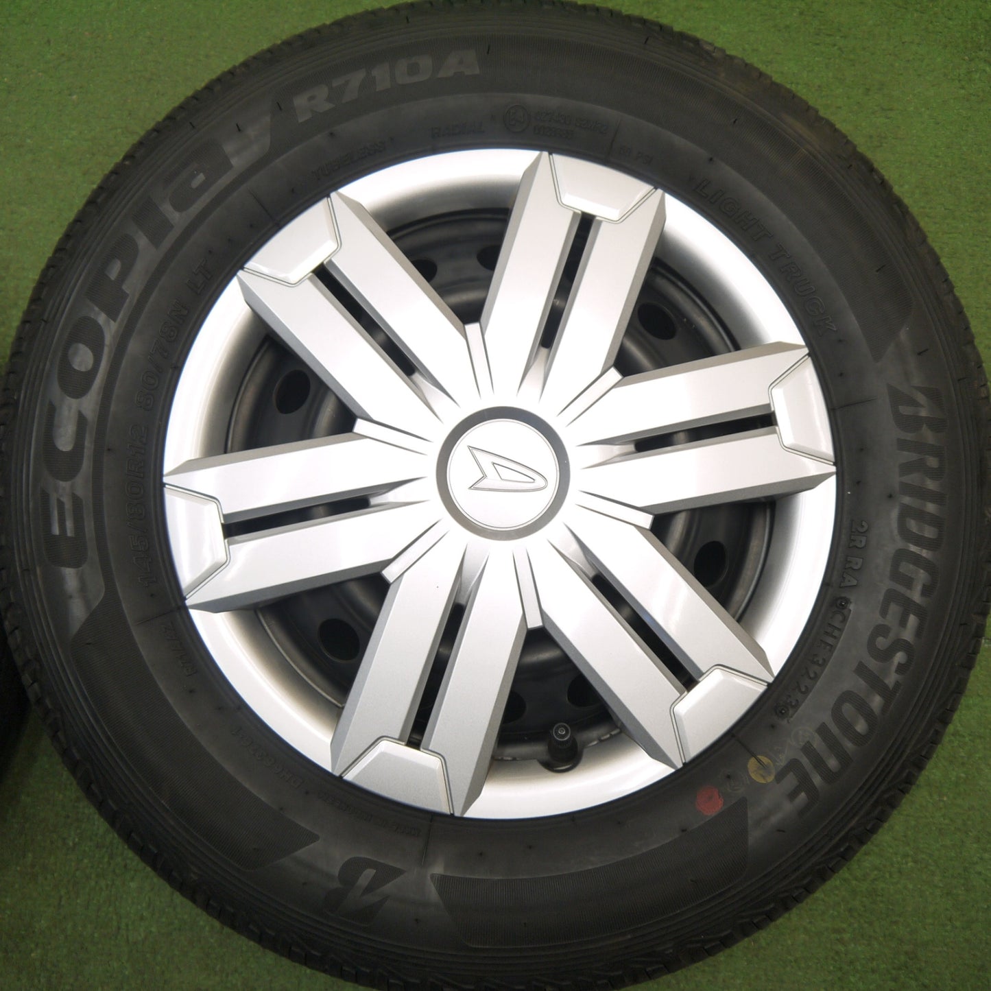 キレイ！23年★ダイハツ アトレー 純正 スチール 145/80R12 80/78N ブリヂストン エコピア R710A 12インチ PCD100/4H★6022001Hノ