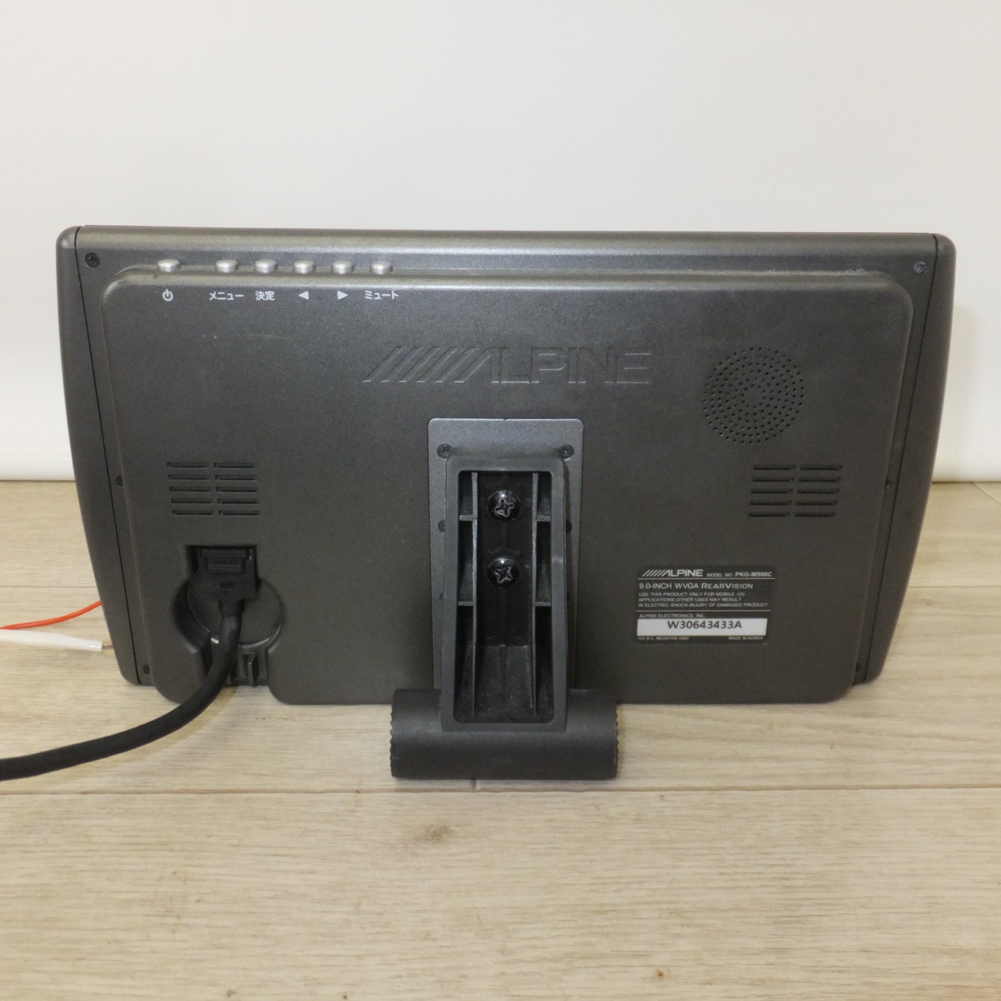 [送料無料] 現状品★アルパイン ALPINE 9インチ フリーモニター ヘッドレストアームパッケージ PKG-M900C(35★