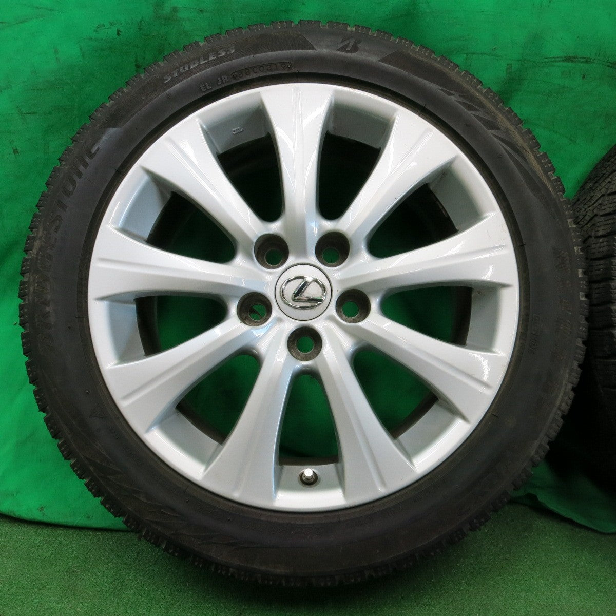 *送料無料* センサー付★レクサス RC300h GS300h 純正 225/50R17 スタッドレス ブリヂストン ブリザック VRX2 17インチ PCD114.3/5H★4052904ナス