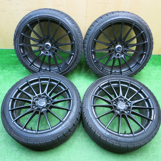 ほぼ未使用！23年★BRZ 86 等 ENKEI TUNING FC01 225/40R18 スタッドレス ナンカン アイス アクティバ AW-1 エンケイ 18インチ PCD100/5H★5110601HAス