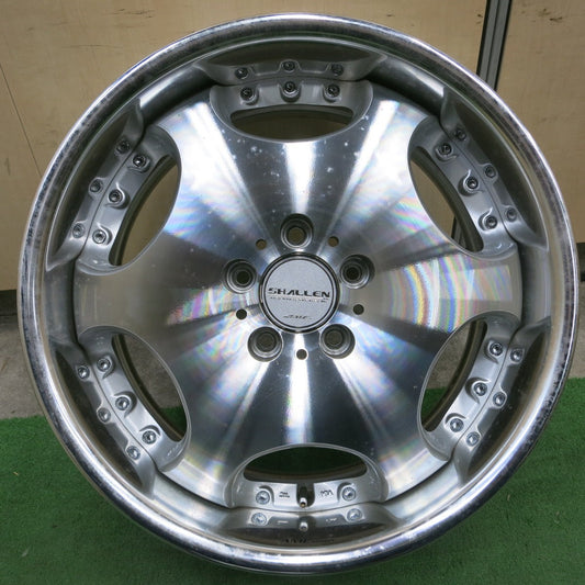 1本価格★SHALLEN AME ディッシュ 18インチ ホイール シャレン 18×8J PCD114.3/5H★5051705ナホ