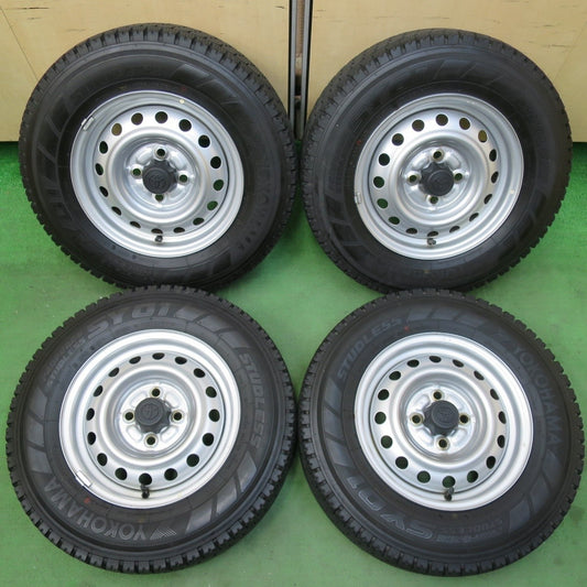 バリ溝！キレイ！9.5分★トヨタ プロボックス サクシード 純正 スチール 165R13 6PR スタッドレス ヨコハマ SY01 13インチ PCD100/4H★5040303イス