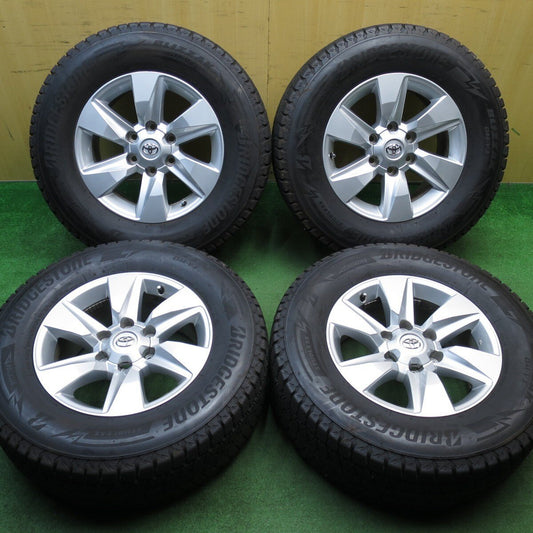バリ溝！21年！キレイ！9.5分★トヨタ 150系 ランクル プラド 純正 265/65R17 スタッドレス ブリヂストン ブリザック DM-V3 17インチ PCD139.7/6H★5040102KKス