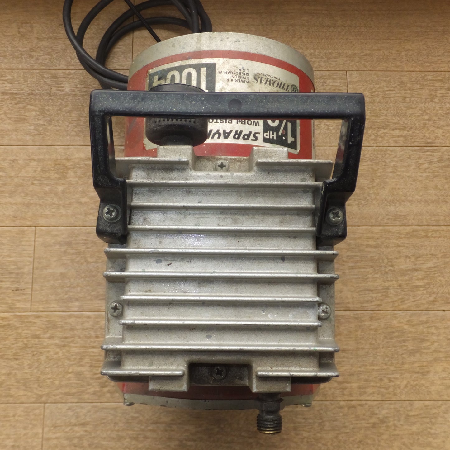 [送料無料] ★トーマス THOMAS 1/2HP エアーコンプレッサー 1004　100V 50/60Hz　SPRAYIT　WOB・L PISTON COMPRESSOR★