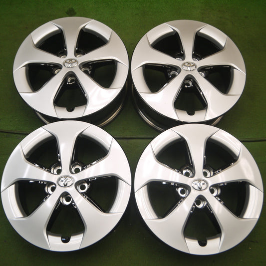 *送料無料* 新車外し★トヨタ 30系 プリウス 後期 純正 ホイール 15インチ 15×6J PCD100/5H★4062403Hホ