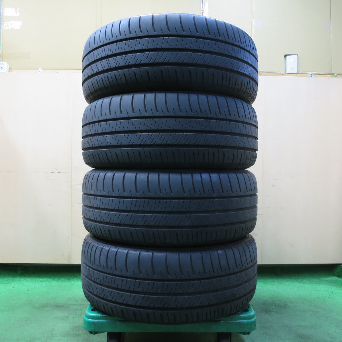 [送料無料] バリ溝！21年！キレイ！9分★BBS CS028 235/50R18 ダンロップ エナセーブ RV505 18インチ PCD114.3/5H★4102108イノ