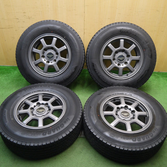 4本価格！22年★ハイエース 等 スタッドレス 195/80R15 107/105L ヨコハマ アイスガード iG91 KAZERA H200 カゼラ 15インチ PCD139.7/6H★5071603Hス