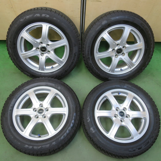 バリ溝！24年！キレイ！9.5分★レガシィ 等 205/60R16 グッドイヤー Vector 4Seasons オールシーズン FEID フェイド 16インチ PCD100/5H★6053007イス