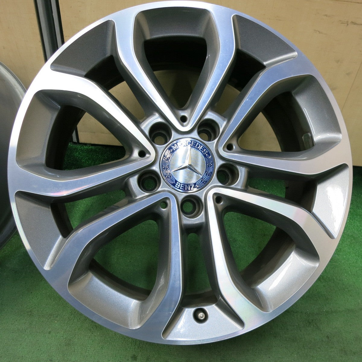 キレイ★ベンツ Cクラス W205 純正 ホイール 17インチ 17×7J PCD112/5H★5041808SYホ