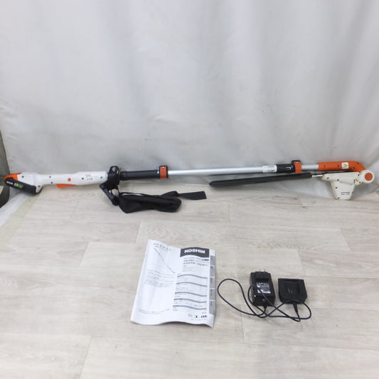 [送料無料] ◆工進 KOSHIN 充電式 伸縮 ポール ヘッジ トリマ 300mm DC 18V SPH-1820K バッテリー 充電器 ストラップ付き 電動 工具◆