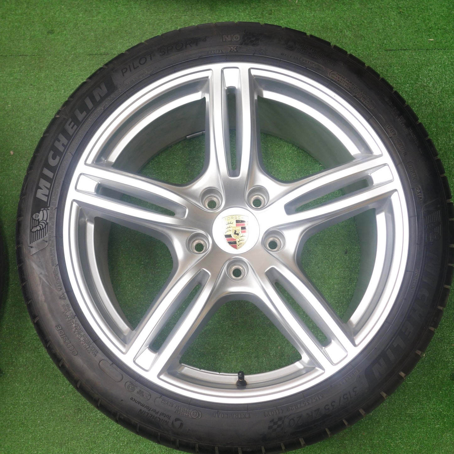 バリ溝！キレイ！9.5分★ポルシェ 971 パナメーラ ターボ 純正 275/40R20 315/35R20 ミシュラン パイロットスポーツ4 20インチ PCD130/5H★6020101KTノ