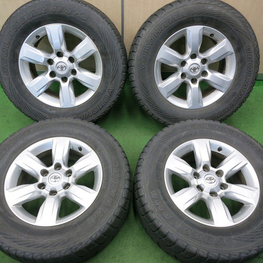 バリ溝！8.5分★トヨタ 150系 ランクル プラド 純正 265/65R17 スタッドレス ヨコハマ ジオランダー i/T-S 17インチ PCD139.7/6H★5012801NJス