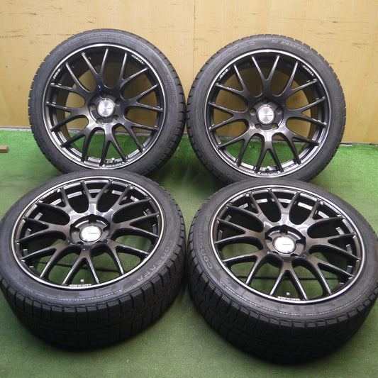 *送料無料*バリ溝！21年！キレイ！9.5分★ベンツ 等 スタッドレス RAYS HOMURA 2X8 GTS 235/40R18 ナンカン CORSAFA レイズ ホムラ 18インチ PCD112/5H★4011711Hス