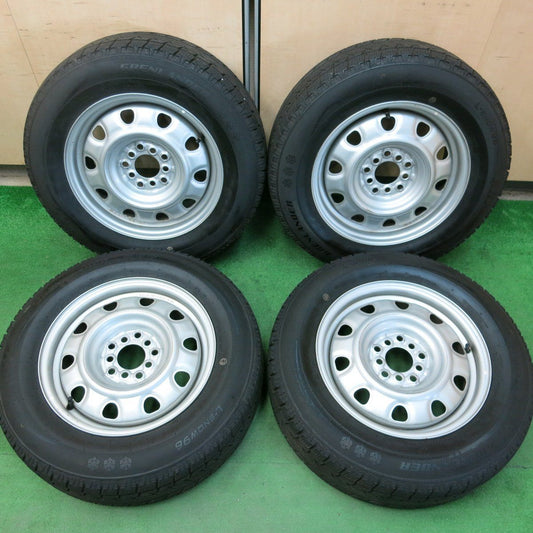バリ溝！21年！ほぼ10分★スタッドレス 205/65R15 グリンランダー L-SNOW96 TOPY スチール ホイール 15インチ PCD114.3/5H★3090801ヒス
