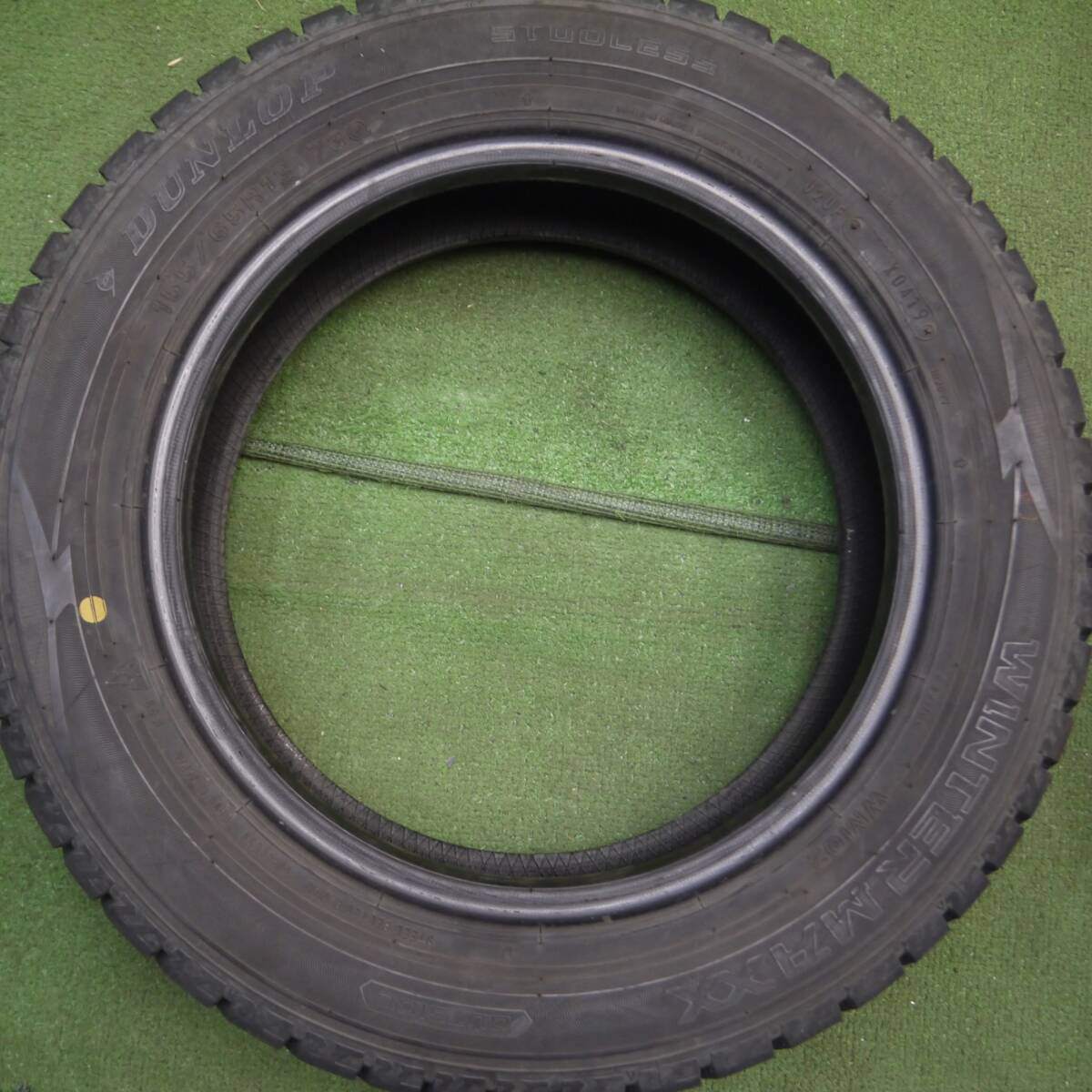 バリ溝！9分★スタッドレス 155/65R13 ダンロップ ウインターマックス WM02 13インチ ムーヴ ワゴンR ラパン 等★4071009Hスタ