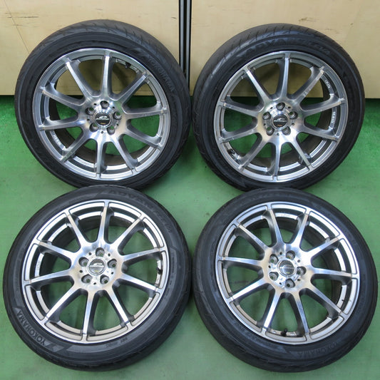 4本価格！22年★86 BRZ 等 215/45R17 ヨコハマ アドバン FLEVA V701 SCHNEIDER シュナイダー 17インチ PCD100/5H★5052002イノ