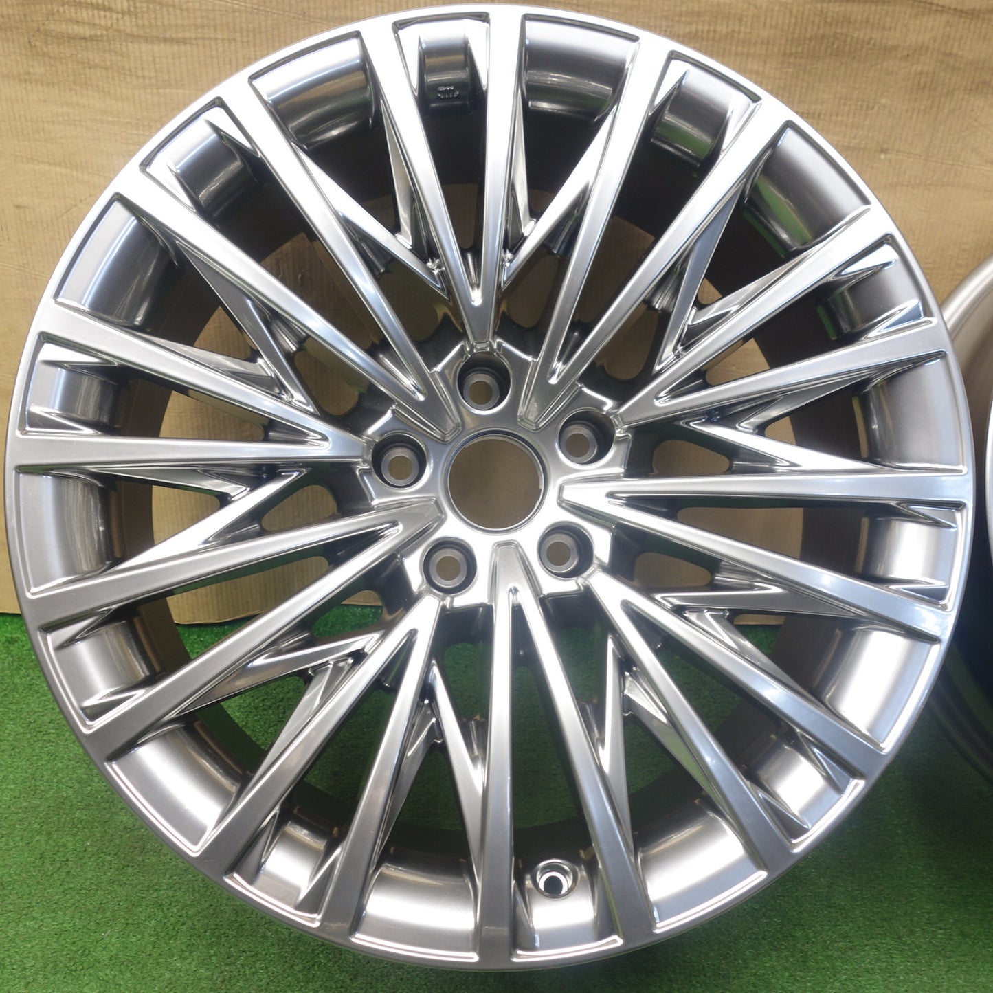 新車外し★レクサス LS 純正 OP ハイパー クロム メタリック ホイール 20インチ 20×8.5J PCD120/5H★6022102KTホ