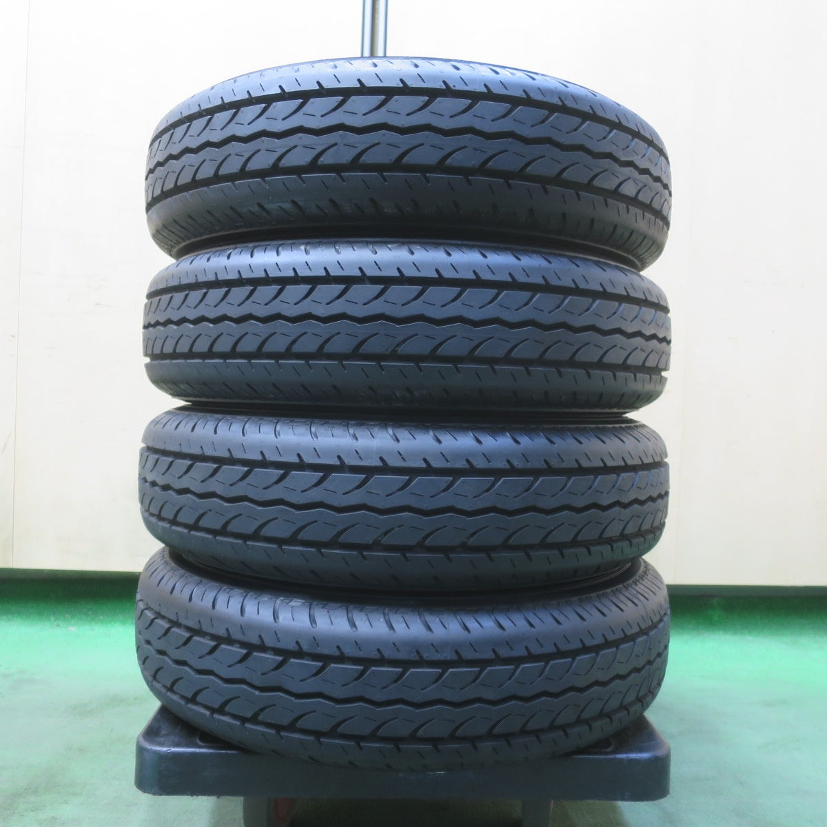 新車外し★ダイハツ ハイゼット 等 純正 スチール 145/80R12 80/78N ヨコハマ JOB RY52 12インチ PCD100/4H★6031603イノ