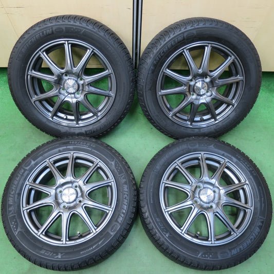 バリ溝！キレイ！8.5分★スタッドレス 185/60R15 ミシュラン X-ICE XI3 FINAL SPEED MiD ファイナルスピード 15インチ PCD100/4H★5051012イス