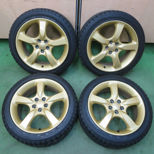 ほぼ未使用！23年！キレイ★スバル レガシィ 純正 215/45R17 スタッドレス グッドイヤー アイスナビ7 17インチ レガシー PCD100/5H★6022605イス