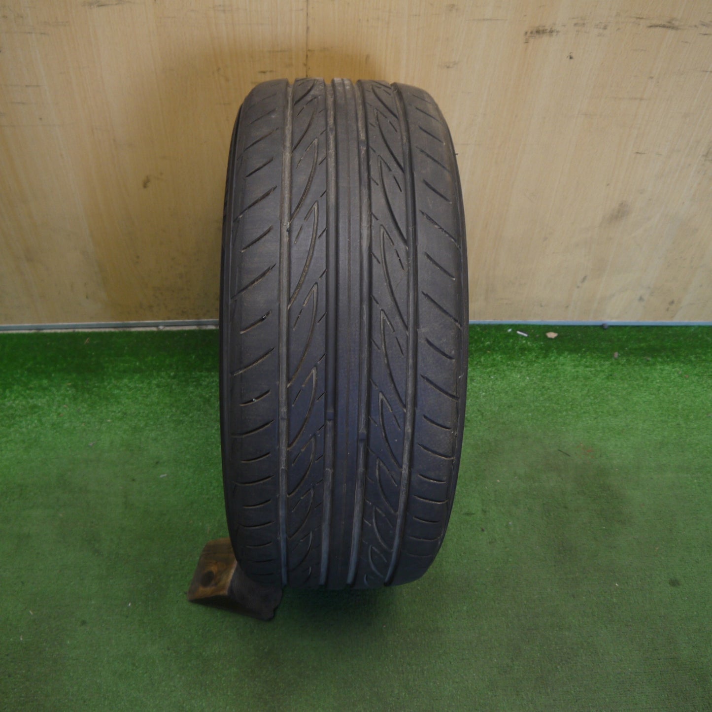 バリ溝！25年！9分！1本◎215/45R16 ヨコハマ アドバン FLEVA ENKEI Racing S エンケイ レーシング 16インチ PCD114.3/4H◎6061202Hノ