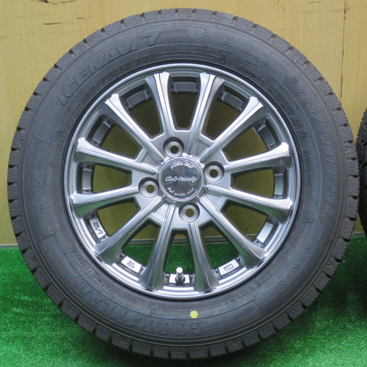 未使用！23年★スタッドレス 155/70R13 グッドイヤー アイスナビ7 Club Family クラブ ファミリー 13インチ PCD100/4H★5110509NJス