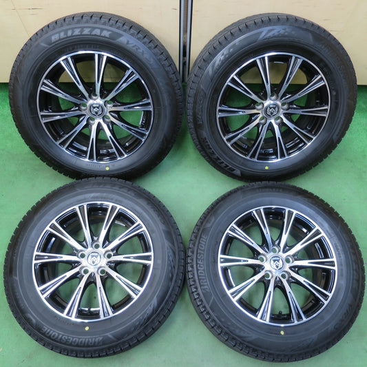 バリ溝！24年！ほぼ10分★プリウス 等 195/65R15 スタッドレス ブリヂストン ブリザック VRX3 RiZLEY ライツレー 15インチ PCD100/5H★5032410イス