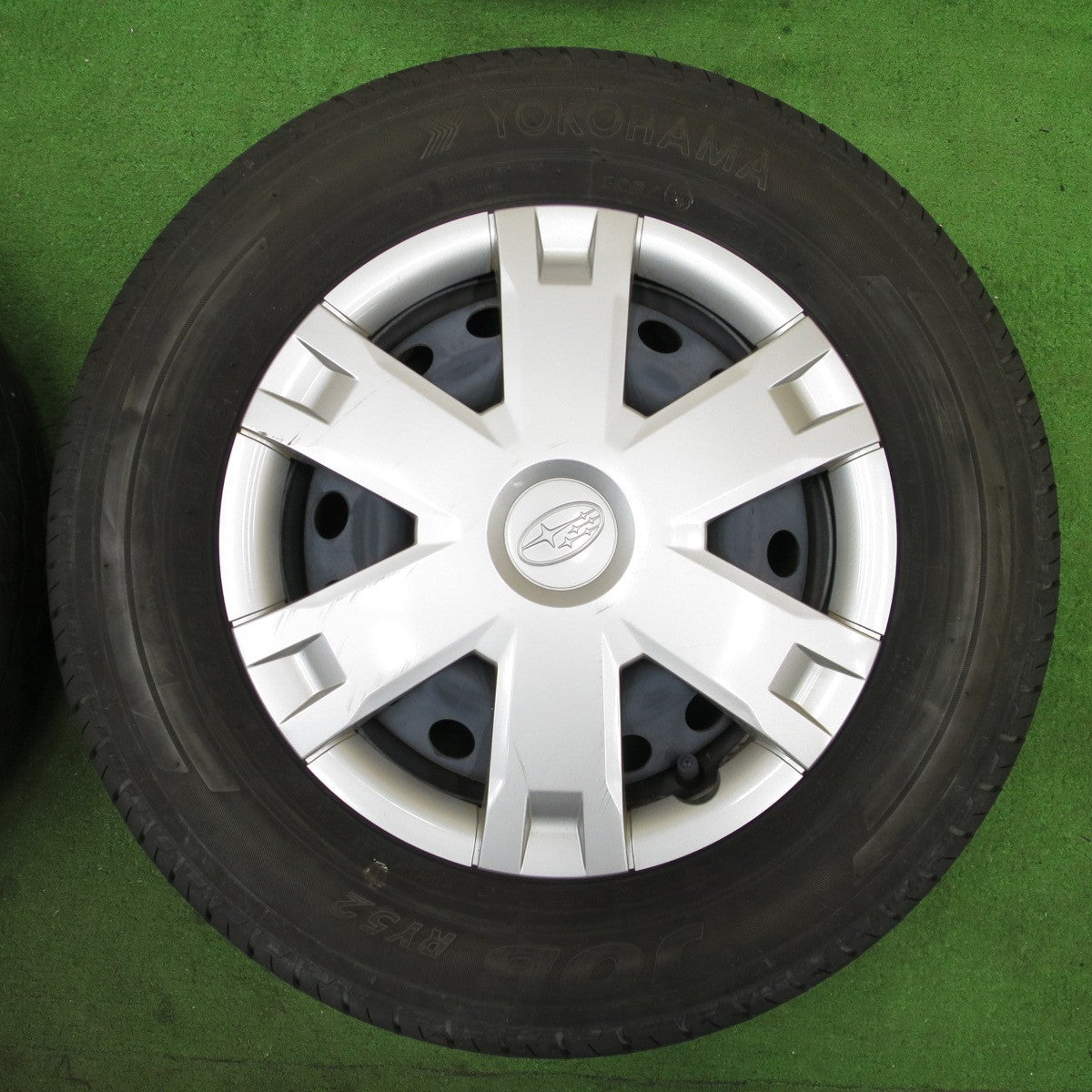 キレイ！22年★スバル サンバー バン 純正 スチール 145/80R12 80/78N ヨコハマ JOB RY52 SAMBAR 12インチ PCD100/4H★6030202ナノ