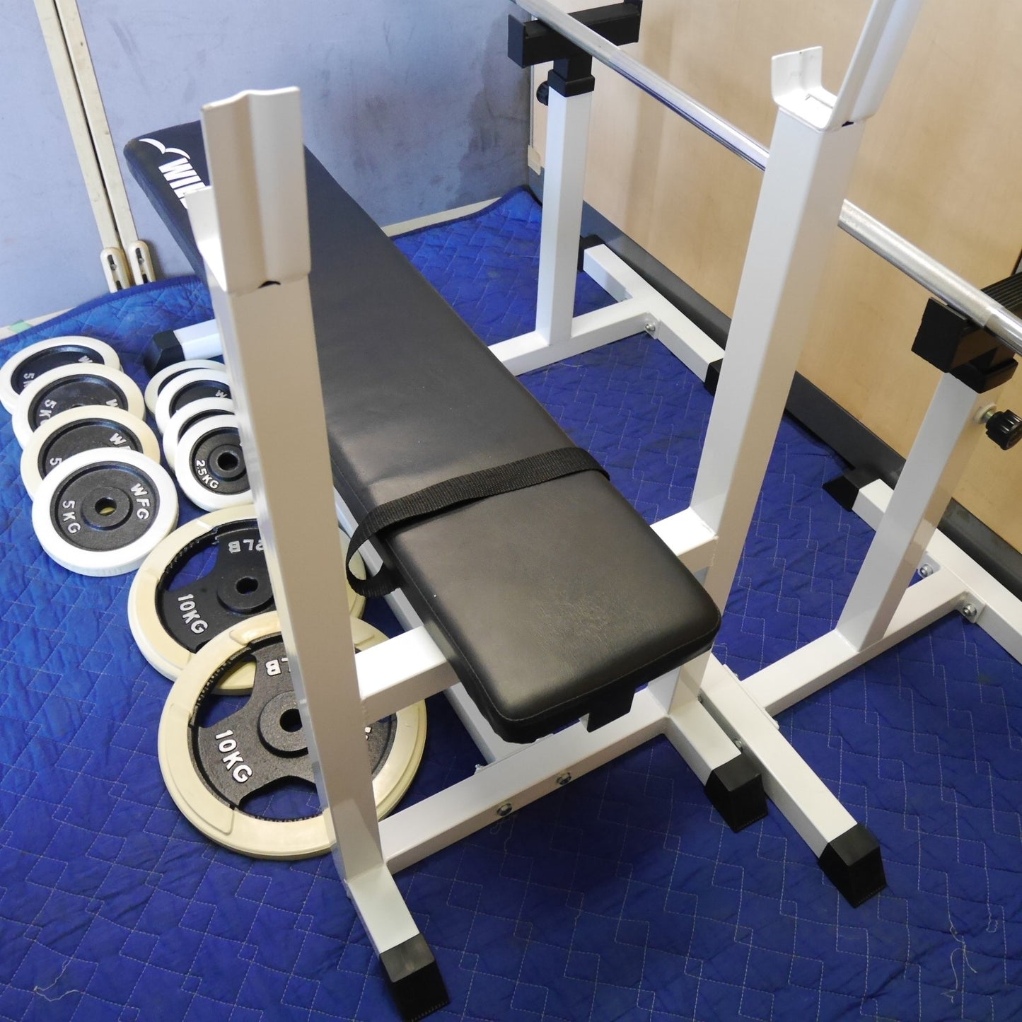 【岐阜発 直接引取限定】キレイ☆WILD FIT ベンチ プレス 台 バーベル 型式不明 ワイルド フィット ダンベル トレーニング マシン 筋トレ WFG 22LB☆
