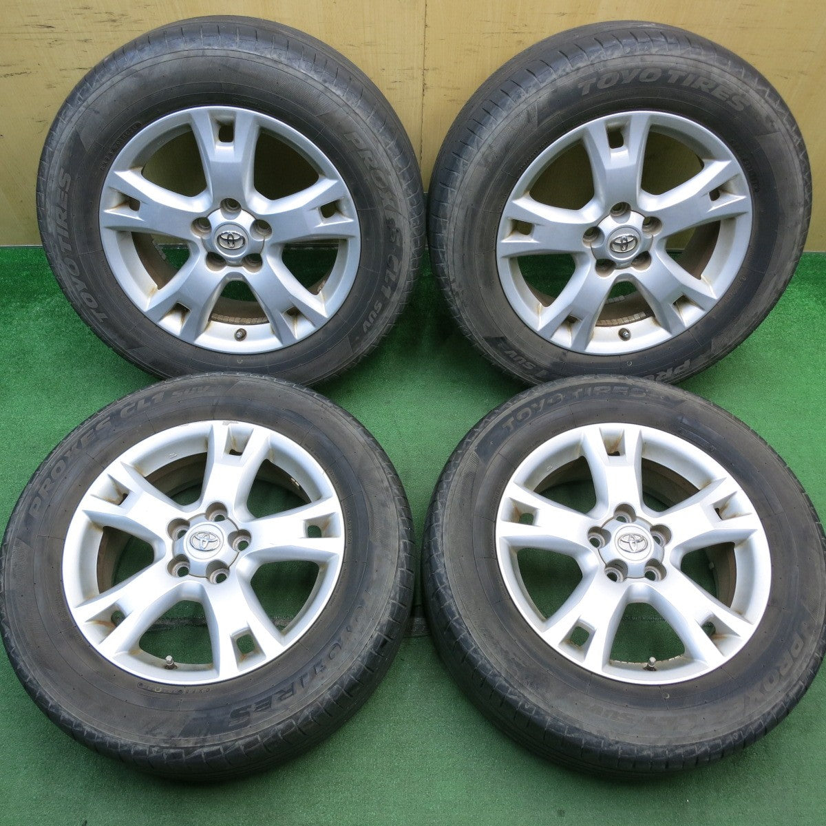 4本価格★トヨタ RAV4 純正 225/65R17 トーヨー プロクセス CL1 SUV 17インチ PCD114.3/5H★5062702AKノ