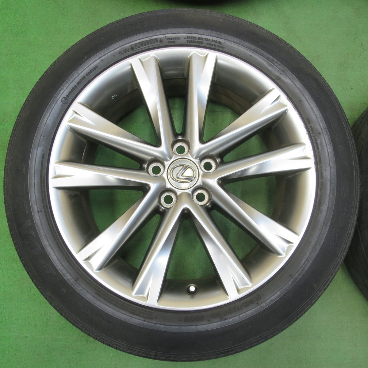 [送料無料] バリ溝！21年！9分★レクサス RX Fスポーツ 純正 235/55R19 ダンロップ SPスポーツ 270 19インチ PCD114.3/5H★5031801イノ