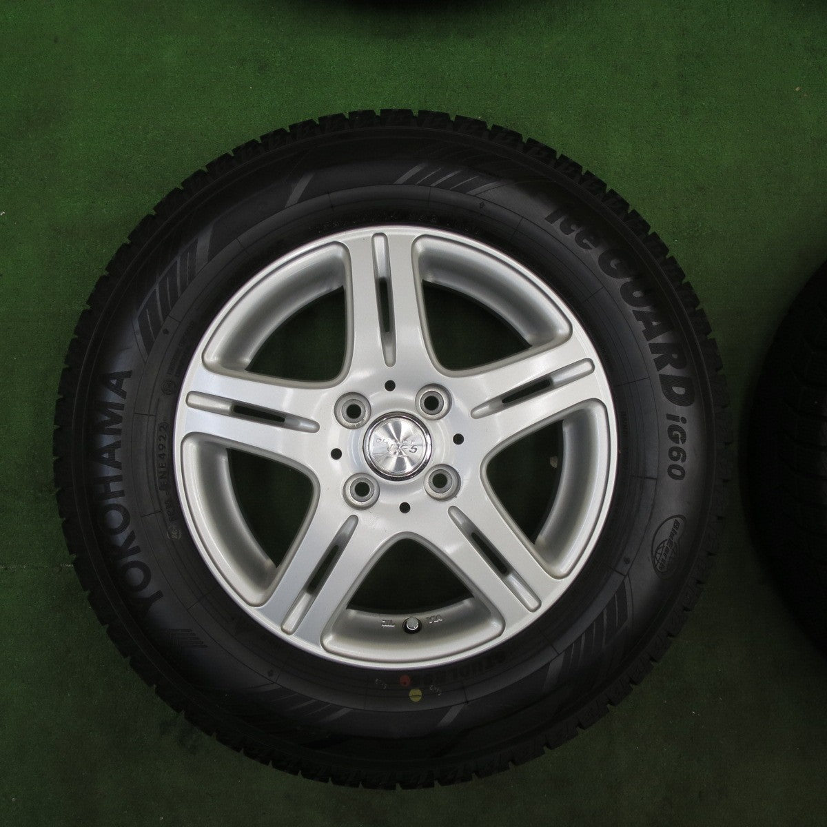 バリ溝！22年！ほぼ10分★スタッドレス 185/70R14 ヨコハマ アイスガード IG60 DUFACT DF5 デュファクト 14インチ PCD100/4H★5112202TTス
