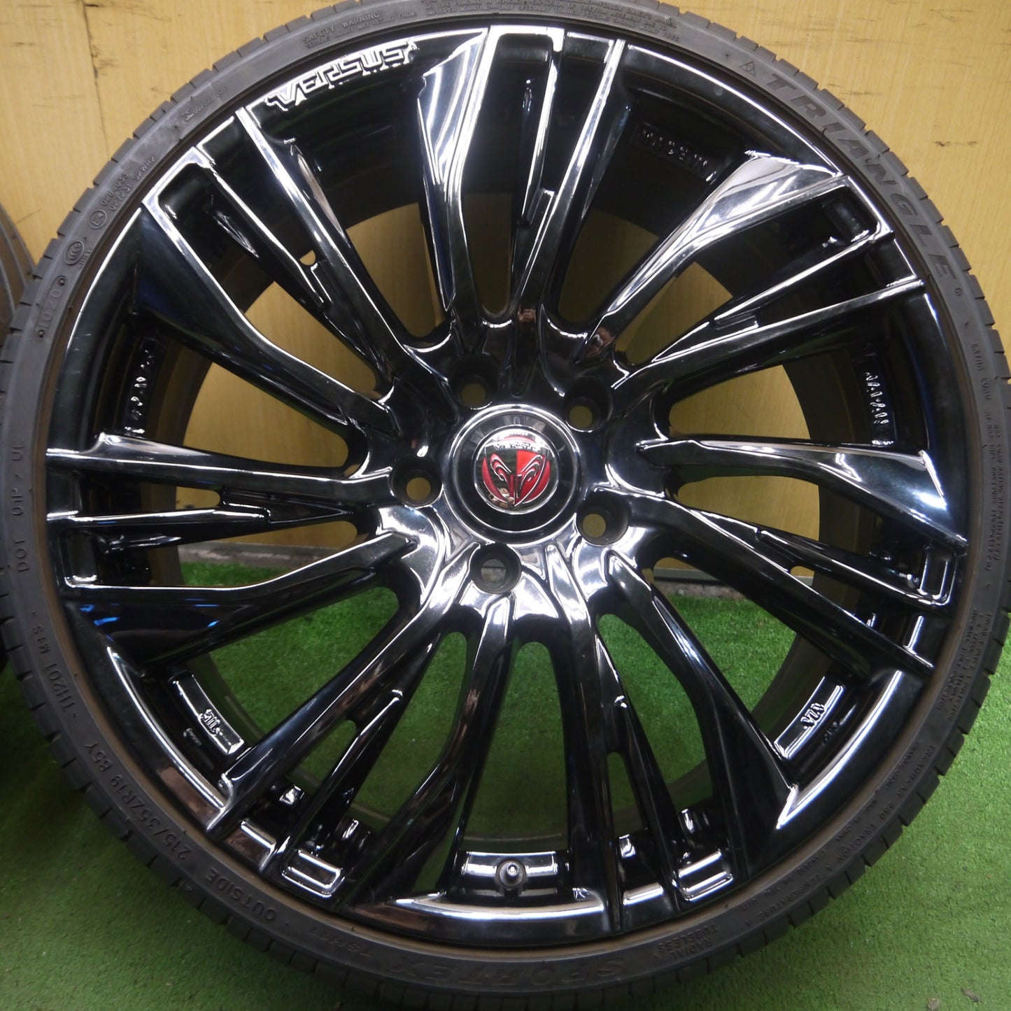 *送料無料* 4本！20年★RAYS VERSUS CONQUISTA 215/35R19 トライアングル SPORTEX TSH11 レイズ ベルサス コンキスタ PCD114.3/5H★4032509Hノ
