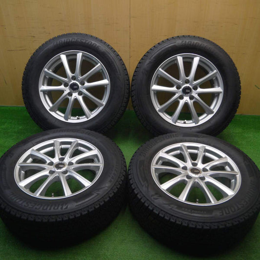 バリ溝！22年！キレイ！9.5分★スタッドレス 225/65R17 ブリヂストン ブリザック DM-V3 PREO プレオ 17インチ PCD114.3/5H★4121004Hス
