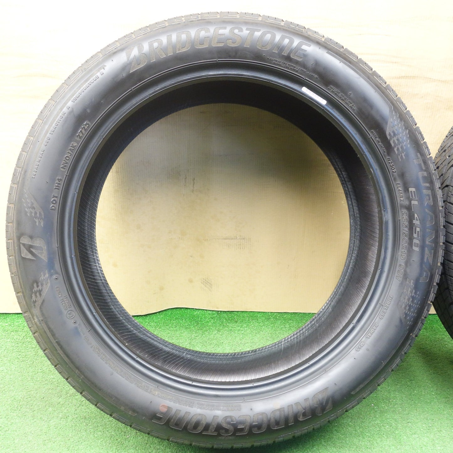 ほぼ新車外し！25年★235/50R19 ブリヂストン トランザ EL450 タイヤ 19インチ エクストレイル ハリアー フォレスター 等★6022003KTノタ