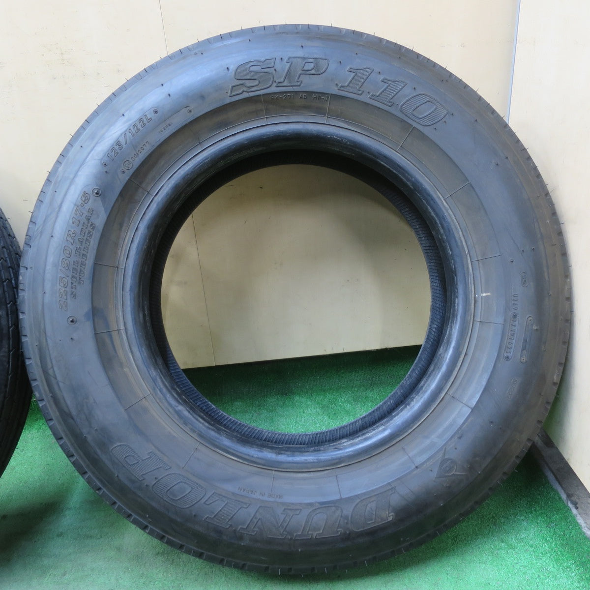 新車外し！25年！ほぼ未使用！6本★トラック タイヤ 225/80R17.5 123/122L ダンロップ SP110 17.5インチ★5122014イノタ