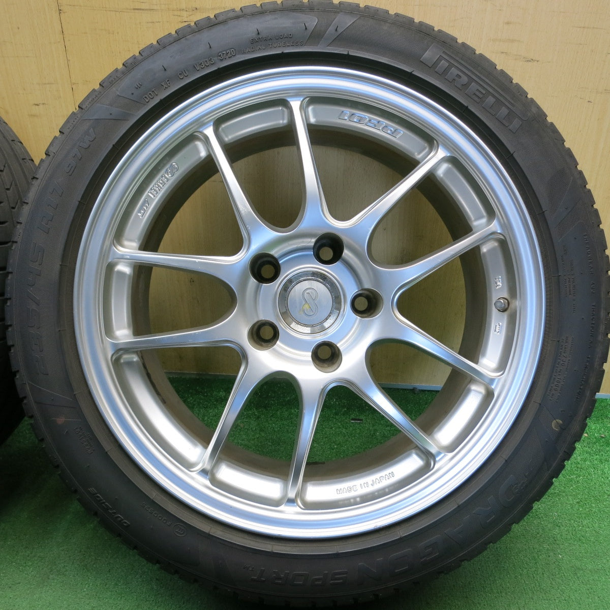 4本価格◎ENKEI PF01 235/45R17 ピレリ ドラゴンスポーツ TM エンケイ 17インチ PCD114.3/5H◎6071804HAノ