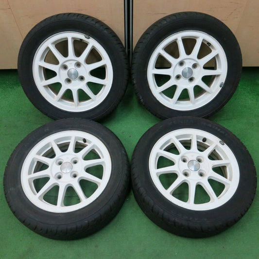 [送料無料] バリ溝！9.5分★スズキ スイフト スポーツ 純正 185/55R15 ケンダ ラジアル カイザー 15インチ PCD100/4H★4051316ナノ