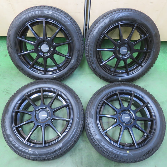 バリ溝！23年！キレイ！ほぼ10分★スタッドレス 185/55R16 ブリヂストン ブリザック VRX3 POTENZA SW010 ポテンザ 16インチ PCD100/4H★6031109イス