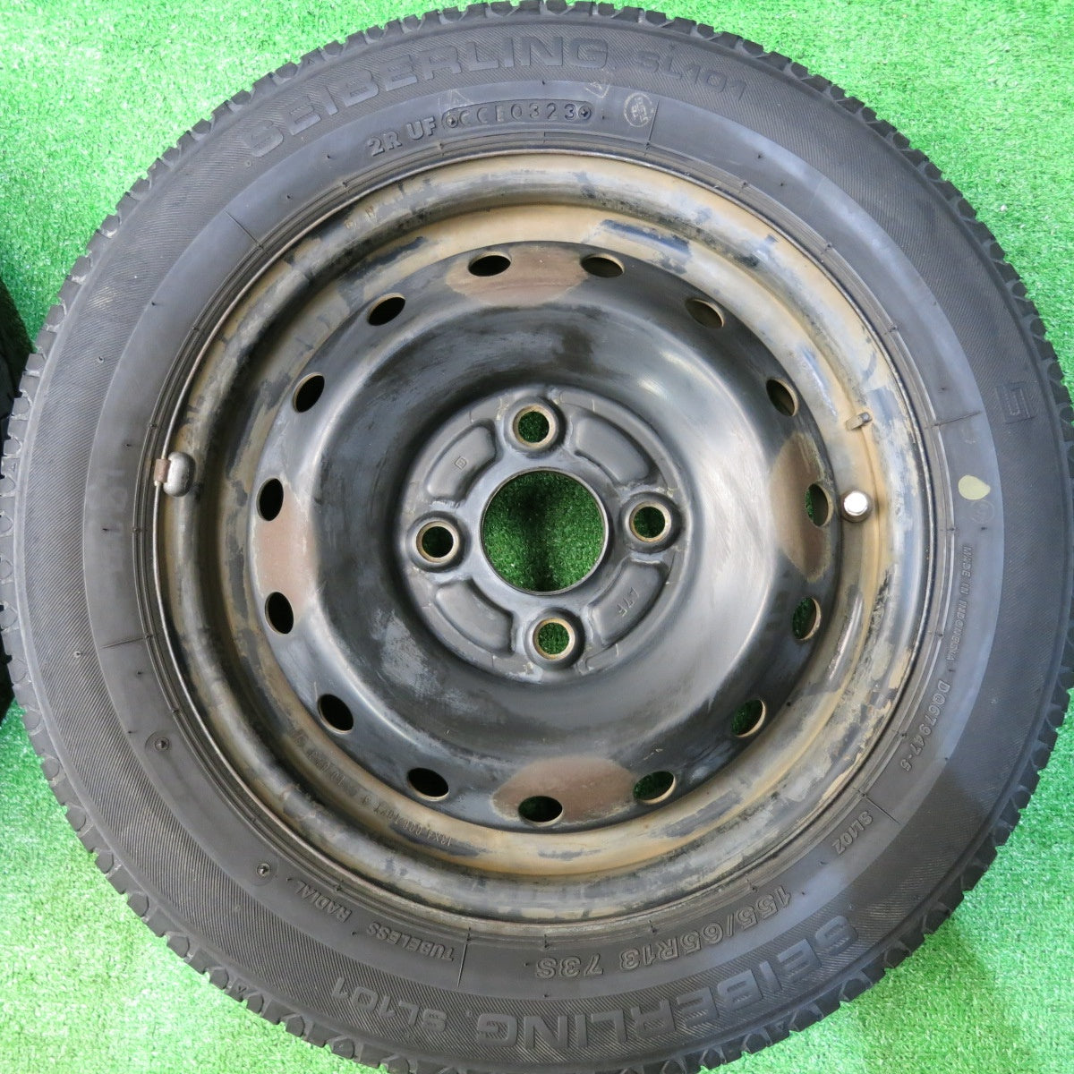 4本価格！23年★155/65R13 セイバーリング SL101 TOPY スチール 13インチ PCD100/4H★5062707HAノ