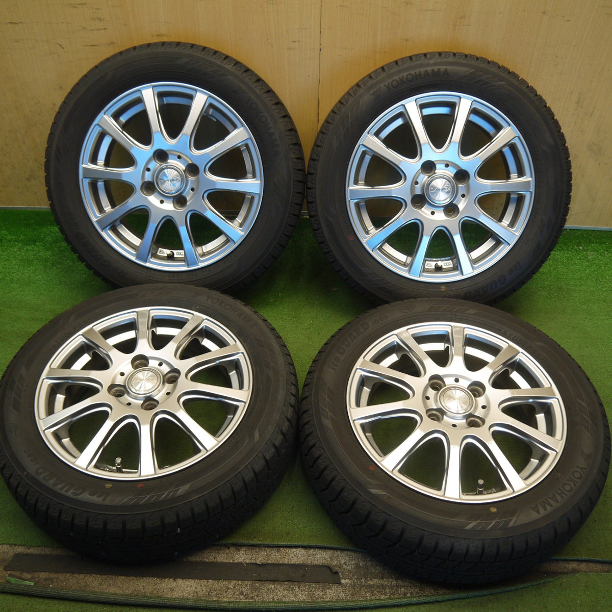 バリ溝！ほぼ10分◎スタッドレス 155/65R14 ヨコハマ アイスガード iG60 LAYCEA レイシア 14インチ PCD100/4H◎6090201Hス
