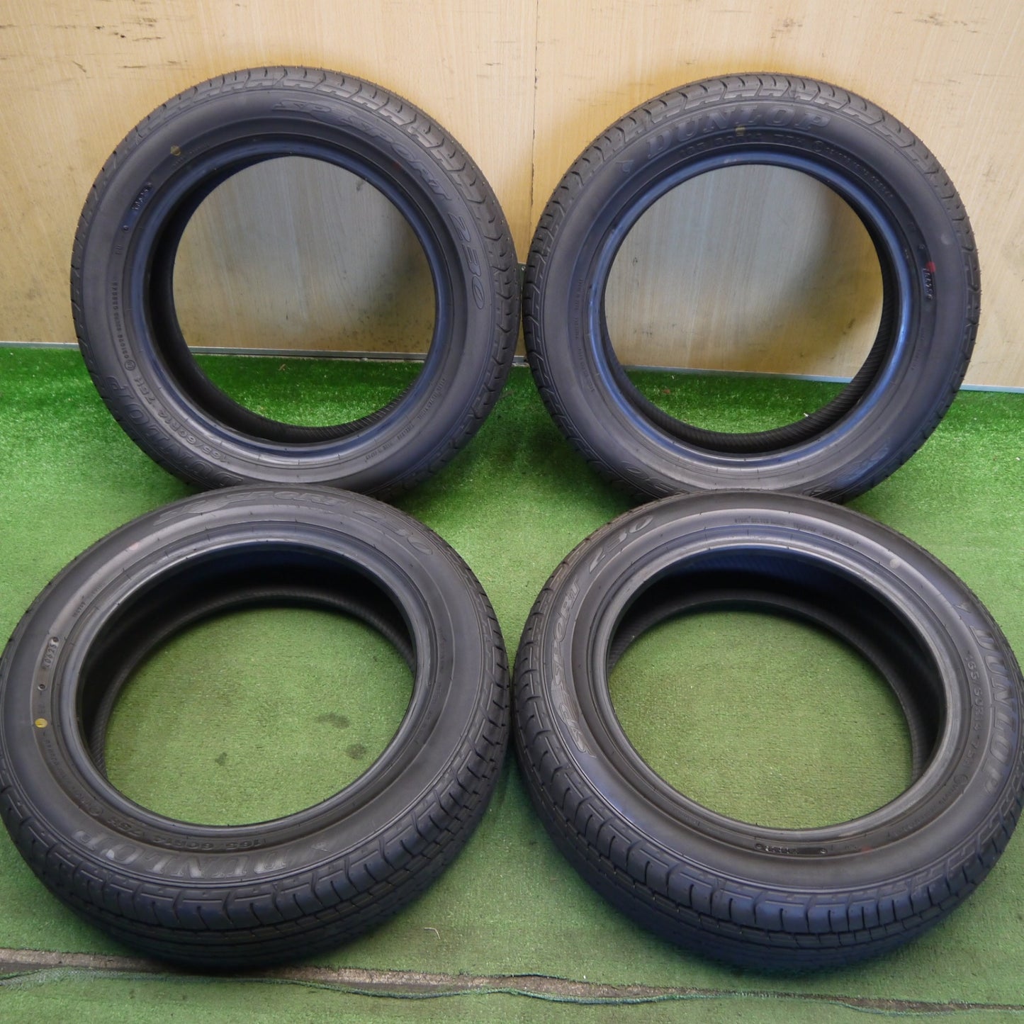 新車外し！25年★165/60R14 ダンロップ SPスポーツ 230 タイヤ 14インチ エブリイ ワゴン クリッパー リオ 等★6071009Hノタ