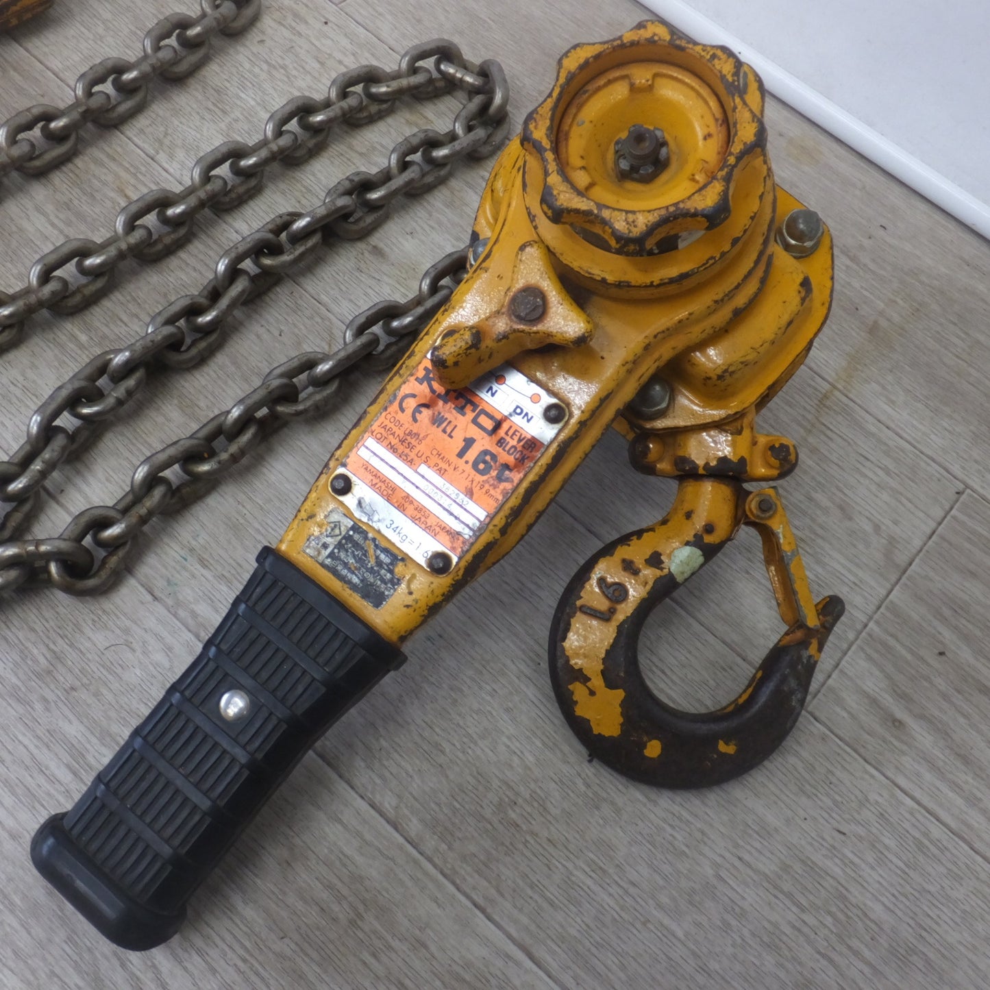 [送料無料] ★キトー KITO レバーブロック LB016 L5A 1.6t　CHAIN V-7.1×19.9mm(2)★