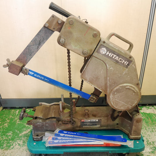 [送料無料] 未使用の替刃付き☆日立 175mm 金切のこ盤 CR18F 電動 工具 切断機 金切ノコ盤 パイプソー メタルソー 鉄工 100V HITACHI コード式☆