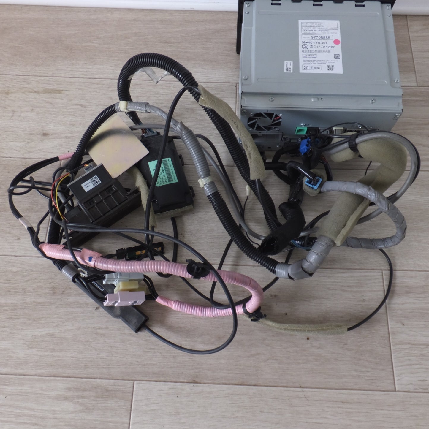 [送料無料] 現状品★ケンウッド製 ホンダ 純正 ベーシックインターナビ Gathers VXM-194VFI セキュリティロック[24]★