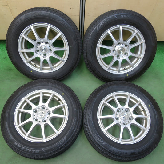 バリ溝！24年！9.5分★スタッドレス 195/65R15 ブリヂストン ブリザック VRX3 ZEPHYR ゼファー 15インチ PCD114.3/5H★5110407イス